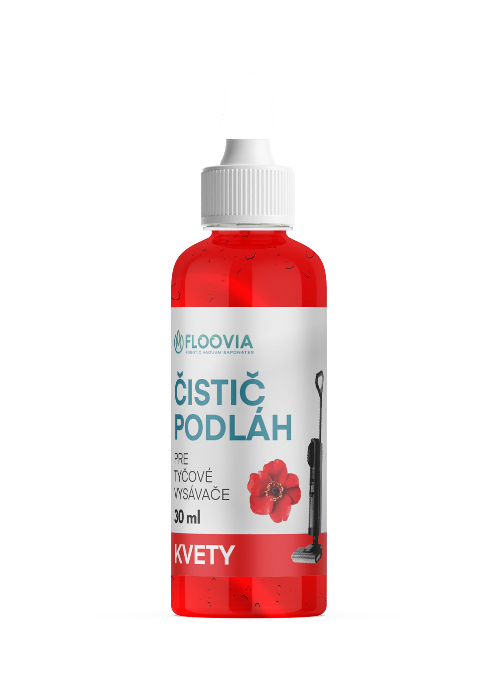 Floovia čistič podlah vzorek 30 ml – vhodný pro tyčové vysavače